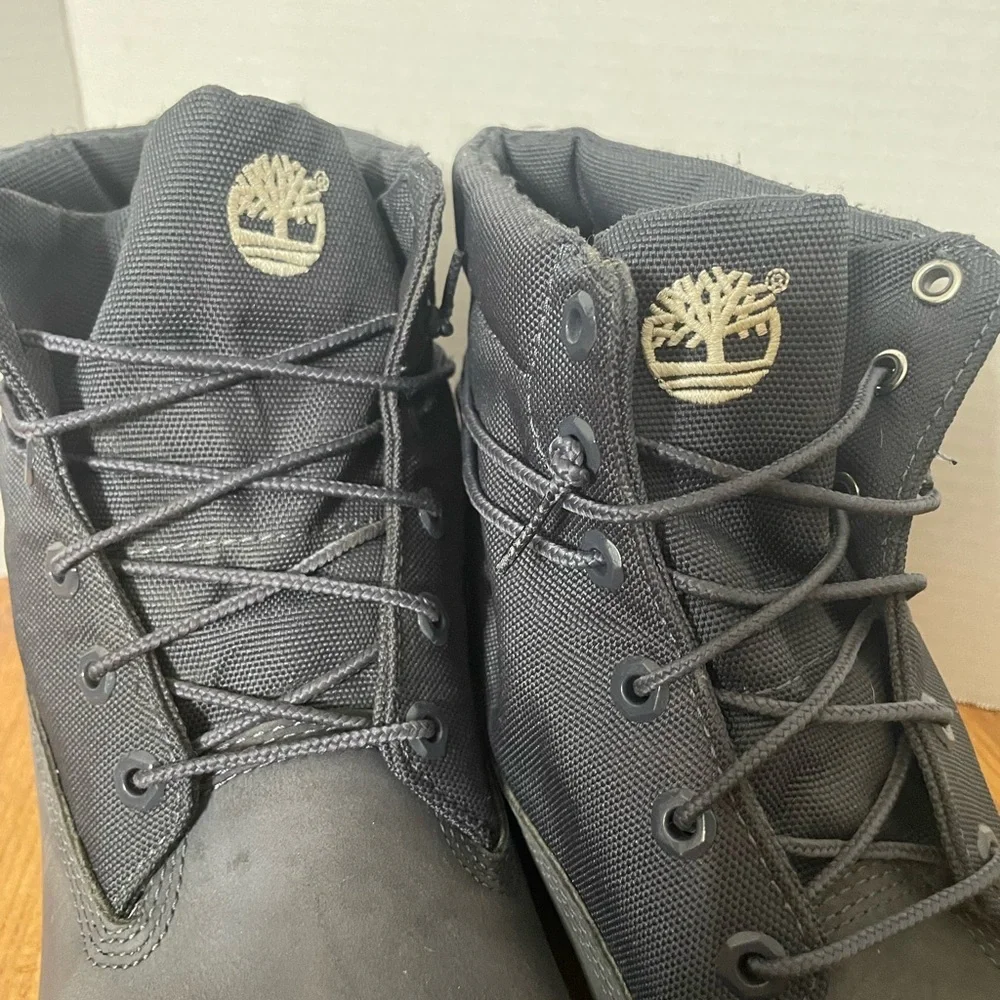 Timberland Men's Black Leather Lace-Up Boots